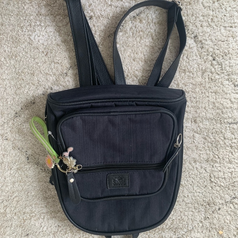 Black Bag with Keychain